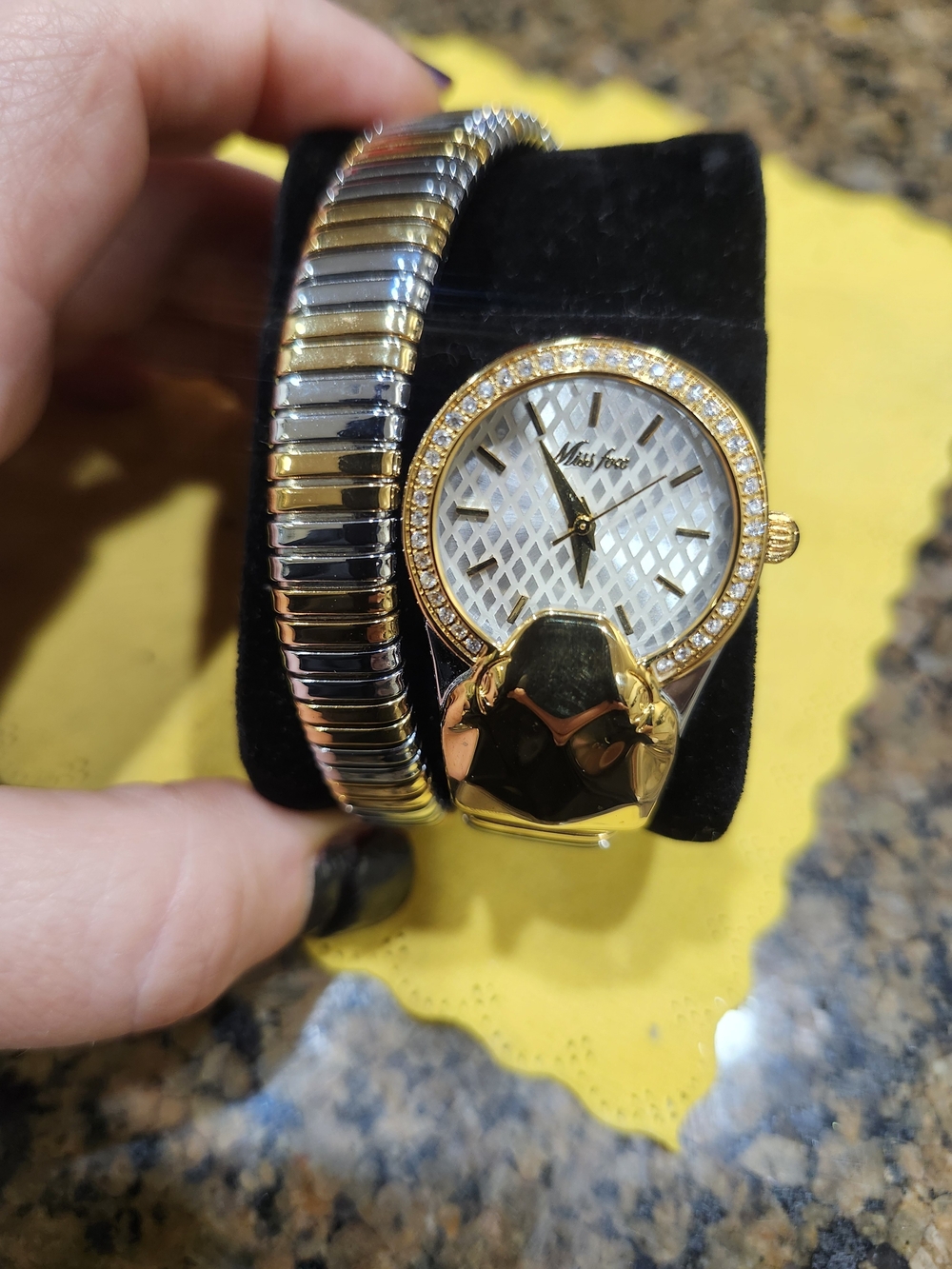 Two-Tone Gold and Silver Women's Bracelet Watch